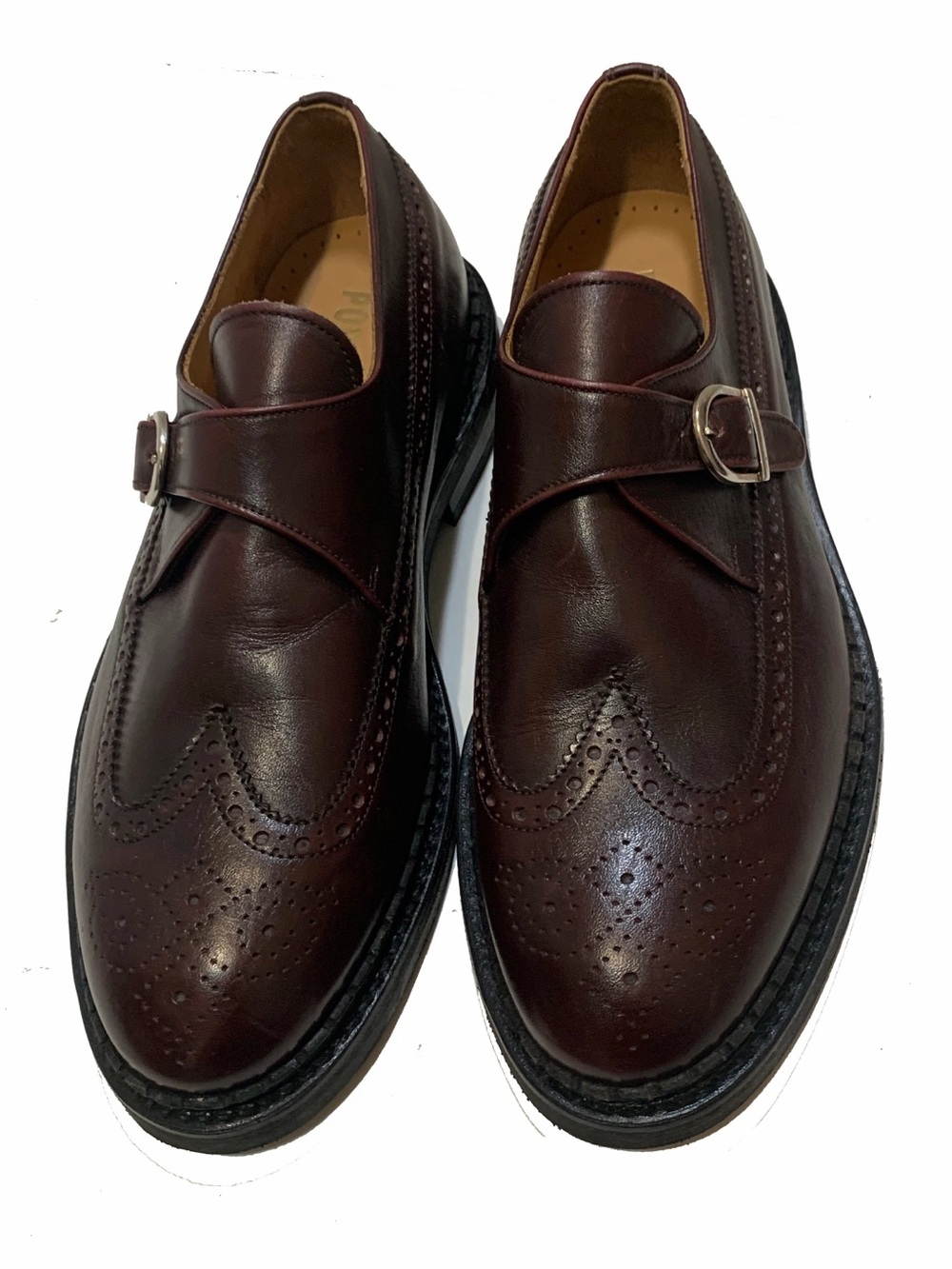 Men's Leather Monk Strap Brogues